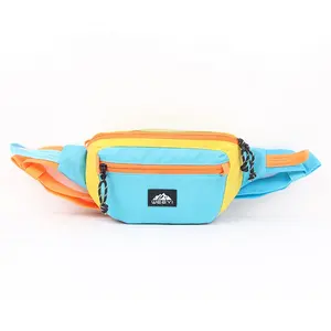 CHANGRONG Custom Nylon Waist Bag Unisex Casual Style Waterproof Sports Fanny Pack Hip Bum Bag