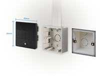 Interphone audio SIP Flyingvoice I86 02 IP65, audio bidirectionnel, 2 touches de numérotation rapide, ouverture de porte, voix HD Opus G722
