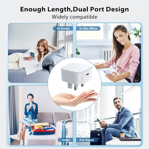 Sạc nhanh <span class=keywords><strong>USB</strong></span> C 20W loại C mới năm 2025 dành cho <span class=keywords><strong>iPhone</strong></span>, bộ chuyển đổi sạc, chuẩn UK EU US, hỗ trợ PD QC3.0, sạc tường <span class=keywords><strong>USB</strong></span> - Product Image 4