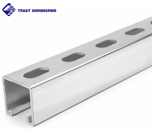 Profilé en C en acier galvanisé 41x41mm - Type Unistrut pour support de bâtiment sismique, système de charpente métallique, norme ASTM - Product Image 1