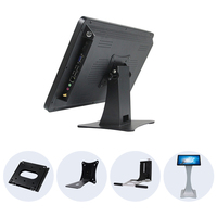 Monitor de pantalla táctil de panel frontal de 23,8 "24" True-Flat con interfaz USB