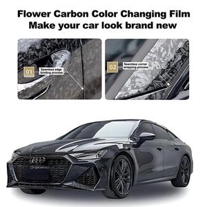 Hot Sale Full body car Protection Film high quality forged carbon fiber Factory 1.52*17m PET car vinyl <b>wrap</b> <b>rolls</b> for car - Product Image 3