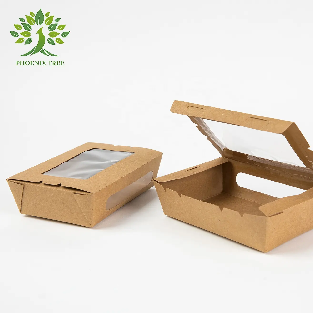 Kotak Kertas Murah dengan Penutup Jendela Transparan Kotak Kertas Kemasan Makanan