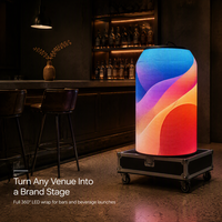 Écran d'affichage LED en forme de canette, signalisation numérique couleur pleine cylindrique en forme de canette de boisson pour la promotion publicitaire en magasin