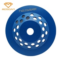 Roues Turbo Cup 30 diamant à grain dur de 180mm avec 24 segments avec trou de 22.23
