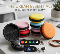 Étui portable étanche personnalisé en EVA, mini sac de rangement numérique, organiseur de câbles de données et chargeurs de téléphone portable avec fermeture éclair sécurisée