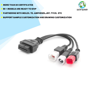 Personalizzabile serie J1939 cablaggio OBD diagnostico cavo J1939 cavi di estensione OBD2 filo di comunicazione dati - Product Image 4
