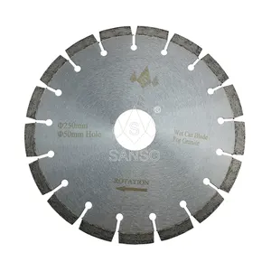 Herramientas de corte de piedra, hoja de sierra de diamante China de 10 pulgadas para disco de corte de granito