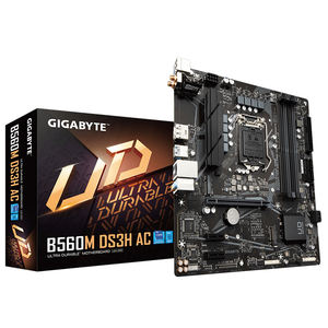 La carte mère GIGABYTE B560M DS3H AC Micro ATX d'occasion prend en charge les processeurs <span class=keywords><strong>Intel</strong></span> Core Series de 11e et 10e générations - Product Image 1