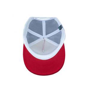 <b>Vintage</b> Distressed 6-Panel <b>Trucker</b> <b>Cap</b> High Profile Curved Brim Mesh Sports Hat for Outdoor & Travel Fashionable Sporty Style - Product Image 5