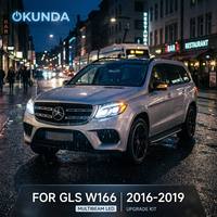 For Mercedes GLS W166 MULTIBEAM LED Headlight 2016-2019 GLS320 GLS350 GLS400 GLS450 GLS550 US Spec Amber DRL Plug Play Pair