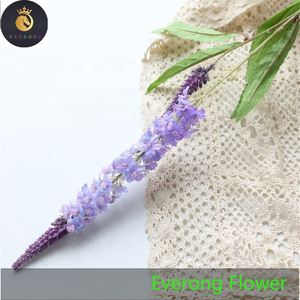 Nuovo arrivo di seta lavanda Veronica High End <span class=keywords><strong>viola</strong></span> fiori bianchi per la festa di nozze decorazione della casa - Product Image 6