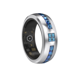 CITICITY Nouvelle bague intelligente étanche IP68 en acier inoxydable, suivi de la santé et du fitness, contrôle par application, fréquence cardiaque, oxygène sanguin - Product Image 6