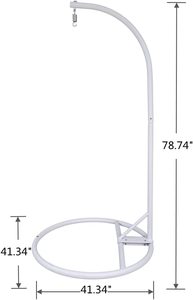 Soporte <span class=keywords><strong>para</strong></span> <span class=keywords><strong>silla</strong></span> colgante, <span class=keywords><strong>Base</strong></span> redonda, resistente, cubierta de polvo, <span class=keywords><strong>hamaca</strong></span> - Product Image 6