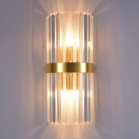 Applique murale LED en fer de luxe léger, style nordique moderne et minimaliste, à intensité variable, à montage en saillie pour chambre à coucher