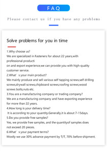 Fasto supply M 2*0.4 1.5d Die fastener 304 elicoidali in filo di acciaio inossidabile - Product Image 6