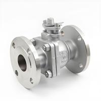 Vanne à boisseau sphérique à bride en fonte ductile DN20 PN16 3/4" à commande manuelle pour systèmes d'incendie, fourniture directe usine OEM