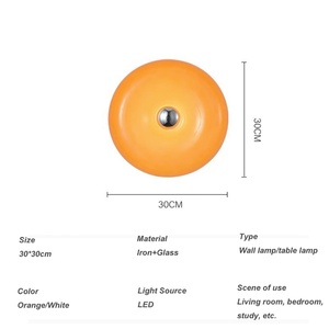 Lampu meja bergambar jamur, lampu dinding donat, lampu dapat diredupkan, dekorasi samping tempat tidur, lampu rumah - Product Image 4
