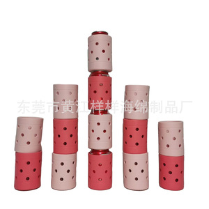 Funda para vaso de EVA perforada y aislada, roja, 80x110mm, para uso en bolsas de playa - Product Image 4