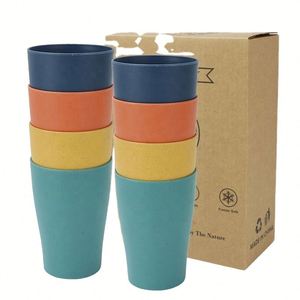 Offre Spéciale : Ensemble de 8 tasses en paille de blé, en plastique écologique - Product Image 1