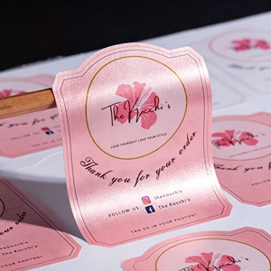 Etiqueta Autoadhesiva Perlada Rosa Perla, Etiqueta de Textura Premium Personalizada para Impresora de Inyección de Tinta y Láser, Códigos <span class=keywords><strong>QR</strong></span> Resistentes al Agua, Logotipo - Product Image 3