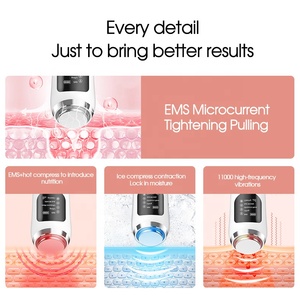 New Arrival Chống-Lão Hóa Mặt Massager Da Thắt Chặt Và Nếp Nhăn Giảm Vẻ Đẹp Điện Thiết Bị Nóng & Lạnh Mặt Nâng - Product Image 5