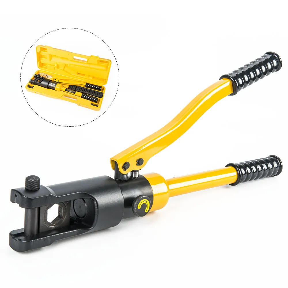 Manual Hydraulic Crimping Tool Quick Manual Hydraulic Battery Lug Terminal Cold Crimping Tool Cable Lug Wire Crimper Tool Set