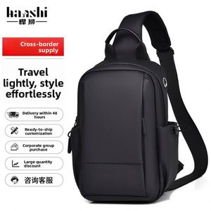 Sac bandoulière unisexe transfrontalier – Sac de voyage tendance avec interface USB et résistance aux chocs - Product Image 2