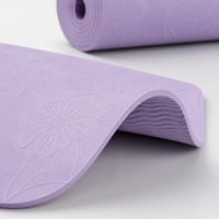 Tapis de yoga TPE couleur unie conforme ESG Yugaland, écologique, antidérapant, pour le bien-être des entreprises, vente en gros usine