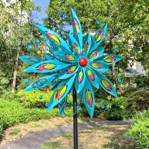 Adornos Metálicos para <span class=keywords><strong>Jardín</strong></span>, Resistentes al Agua, Estilo Art Deco, Escultura <span class=keywords><strong>de</strong></span> Viento Giratoria <span class=keywords><strong>de</strong></span> 360 Grados, Molino <span class=keywords><strong>de</strong></span> Viento para Patio y <span class=keywords><strong>Jardín</strong></span> - Product Image 5