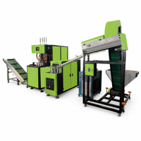 Machine de soufflage de bouteilles en plastique PET semi-automatique à 4 cavités, 1,5 L, pour la fabrication de bouteilles d'eau gazeuse, haute production