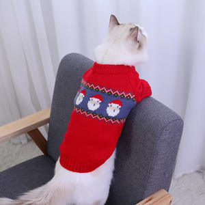 <span class=keywords><strong>Bon</strong></span> <span class=keywords><strong>prix</strong></span> nouveau mignon vêtements pour animaux de compagnie chien chat <span class=keywords><strong>pull</strong></span> de noël automne hiver Festival vêtements pour animaux de compagnie - Product Image 6
