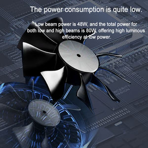 Projecteur LED à double faisceau à double éclairage direct 3Pro, haute luminosité, 6000K, 8000 lumens, ajustement universel - Product Image 5