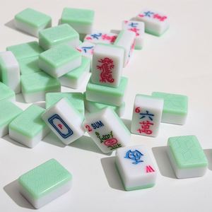 Everyday Use Western <b>Mahjong</b> <b>Set</b>, High Hardness Drop Resistant Tiles, Long Service Life, Household Entertainment Game <b>Set</b> - Product Image 2