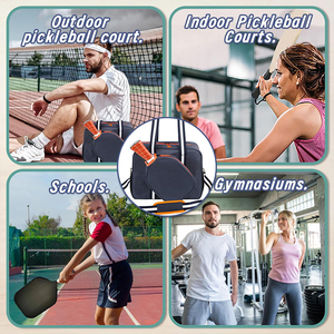 Sac à bandoulière personnalisé pour pickleball avec crochet pour clôture, porte-bouteille d'eau, compartiment à chaussures, sac à dos neutre pour raquette de sport - Product Image 2