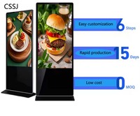 Pantalla LCD Publicitaria Vertical de 43 55 Pulgadas con Soporte de Piso para Centros Comerciales, Metro, Señalización Digital y Orientación por Texto