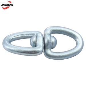 Émerillon <span class=keywords><strong>double</strong></span> à œil pour la levée de charges lourdes, pour élingues de levage à chaîne - Product Image 6