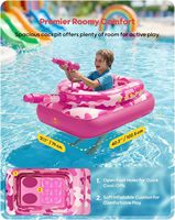 Bouée gonflable en PVC en forme de char avec pistolet à eau pour adultes et enfants, idéale pour jouer dans l'eau