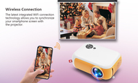 OEM ODM 1800 Lumens portable wifi projecteur miroir écran Mini projecteur pour Home cinéma