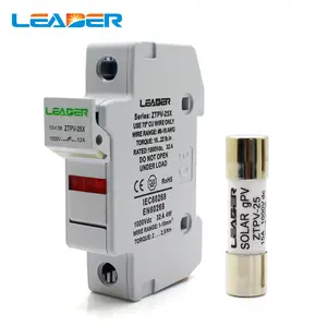 高品质 1000V DC 太阳能光伏保险丝支架带 led灯 10x 38毫米用于太阳能光伏保险丝 TUV 和 ROHS 认证