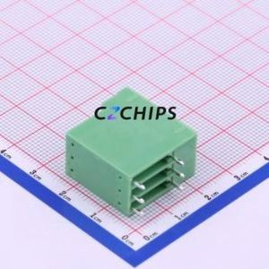 KF2EDGRH-3.81-2*3P Plug-in Terminal Block Bent Lead Through Hole,P=3.81mm Board-to-Board / Socket - Closed 2x3P 3.81mm Green - Product Image 1