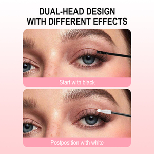 Keo dán mi giả 2 trong 1 trong suốt và đen, chống nước, dùng cho mi giả từng cụm, tự làm, kết dính và bảo vệ mi. - Product Image 4