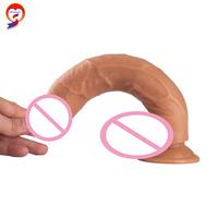 Productos sexuales femeninos Consoladores realistas de 12 pulgadas Consoladores grandes de material médico de PVC