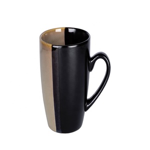 Vente de bols à soupe, assiettes et ensembles de couverts en céramique de style nordique noir et or, pour les réunions de famille occidentales - Product Image 6