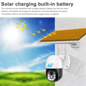 Câmera à prova d'água ao ar livre <span class=keywords><strong>IP66</strong></span> 1080P Solar Bateria Câmera Solar Power <span class=keywords><strong>CCTV</strong></span> 4G IP PTZ Popular V380 ICSEE Hikwifi - Product Image 3