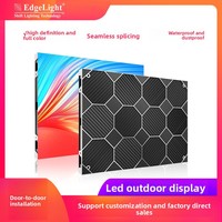 Écran LED couleur plein format étanche et résistant à l'humidité pour extérieur P25-P6, résolution 384x384, profondeur de couleur 12 bits, montage mural