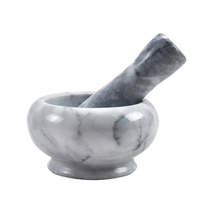 Cuenco para moler <span class=keywords><strong>Mortero</strong></span> y Maja <span class=keywords><strong>de</strong></span> mármol Mármol blanco Moler Hierbas Especias Molinos <span class=keywords><strong>de</strong></span> ajo para moler y triturar Esencial <span class=keywords><strong>de</strong></span> <span class=keywords><strong>cocina</strong></span> - Product Image 2