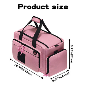 <b>Tool</b> <b>Bag</b> Multi Function <b>Tool</b> Duffle <b>Bag</b> 15-19 Pockets 200 Lb Capacity Removable Strap Pink - Product Image 5