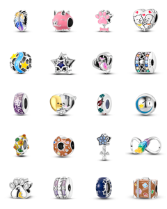 <span class=keywords><strong>Pendentif</strong></span> breloque en zircon plaqué <span class=keywords><strong>or</strong></span> rose en forme de cœur, compatible <span class=keywords><strong>Pandora</strong></span>, avec coupe rose, pour unisexe, à porter au quotidien - Product Image 2