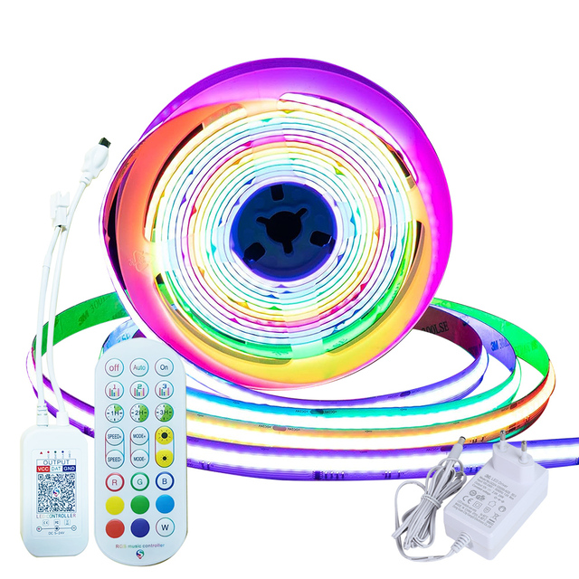 APP IR Remote Control WS2811 Addressable  COB  LED Strip Light for Home